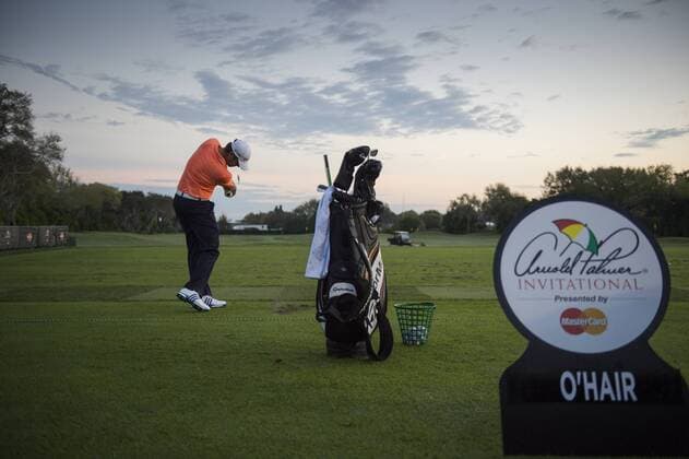 March 19, 2016: Sean O Hair warms up at the driving range prior to his third round of the Arnold Palmer Invitational in Orlando, FL. (Photograph by Roy K. Miller Icon Sportswire) GOLF: MAR 19 PGA Golf Herren - Arnold Palmer Invitational presented by MasterCard - Third Round Icon160319008 EDITORIAL USE ONLY