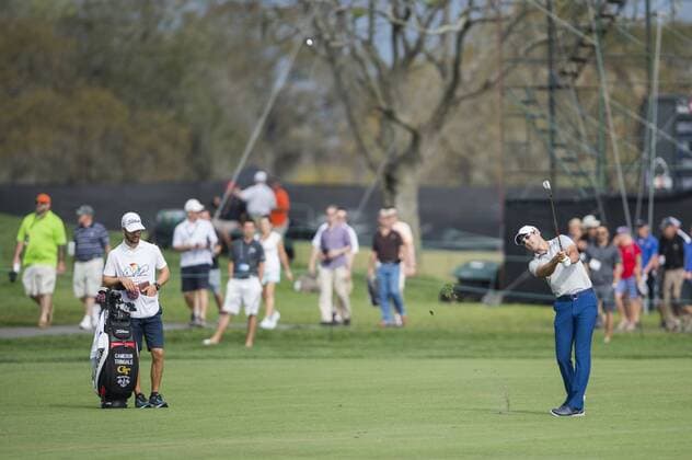 March 19, 2016: Cameron Tringale hits his approach on 6 during the third round of the Arnold Palmer Invitational in Orlando, FL. (Photograph by Roy K. Miller Icon Sportswire) GOLF: MAR 19 PGA Golf Herren - Arnold Palmer Invitational presented by MasterCard - Third Round Icon160319041 EDITORIAL USE ONLY