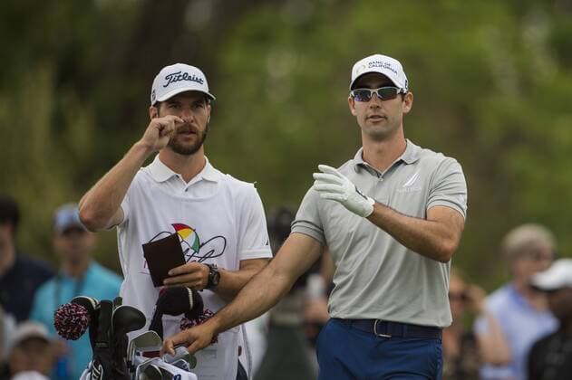 March 19, 2016: Cameron Tringale and his caddie chat during the third round of the Arnold Palmer Invitational in Orlando, FL. (Photograph by Roy K. Miller Icon Sportswire) GOLF: MAR 19 PGA Golf Herren - Arnold Palmer Invitational presented by MasterCard - Third Round Icon160319045 EDITORIAL USE ONLY