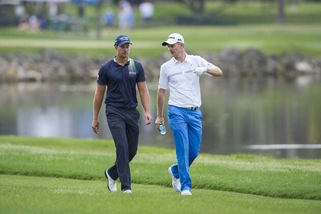 March 19, 2016: Henrik Stenson (left) and Justin Rose (right) walk to their second shot on 6 during the third round of the Arnold Palmer Invitational in Orlando, FL. (Photograph by Roy K. Miller Icon Sportswire) GOLF: MAR 19 PGA Golf Herren - Arnold Palmer Invitational presented by MasterCard - Third Round Icon160319064 EDITORIAL USE ONLY