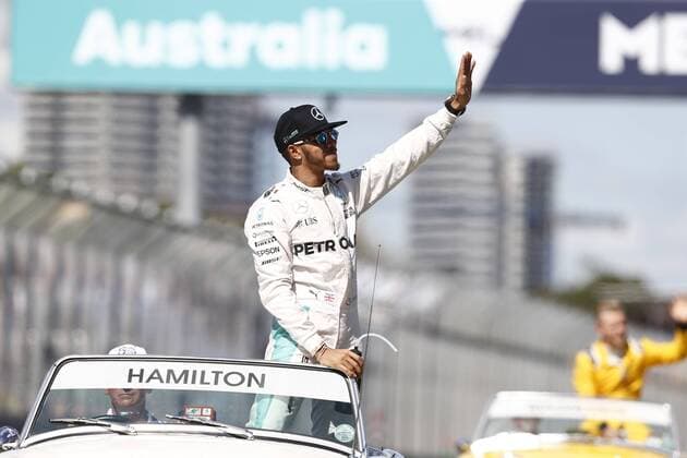 Motorsports: FIA Formula One World Championship WM Weltmeisterschaft 2016, Grand Prix of Australia, 44 Lewis Hamilton (GBR, Mercedes AMG Petronas Formula One Team), xHOCHxZWEIx