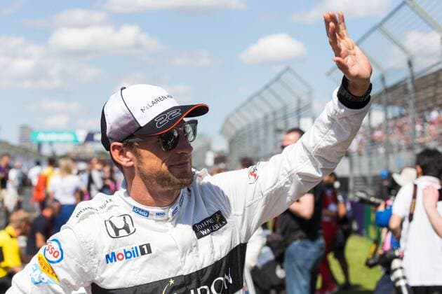 March 20, 2016: Jenson Button (GBR) 22 from the McLaren Honda Formula 1 team at the drivers parade prior to the 2016 Australian Formula One Grand Prix at Albert Park, Melbourne, Australia. Formula One 2016: Australia - Race - ZUMAc04_