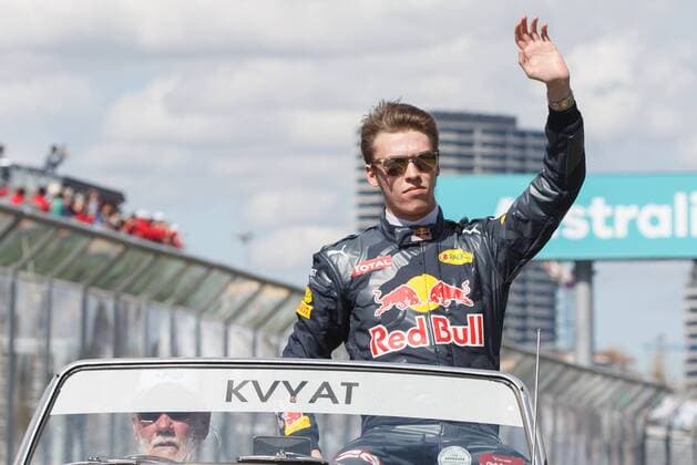 March 20, 2016: Daniil Kvyat (RUS) 26 from the Red Bull Racing team at the drivers parade prior to the 2016 Australian Formula One Grand Prix at Albert Park, Melbourne, Australia. Formula One 2016: Australia - Race - ZUMAc04_