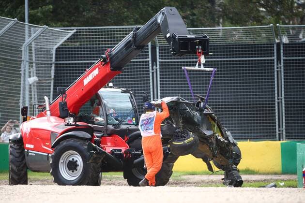 Australian Grand Prix, Melbourne 17 - 20 March 2016 20.03.2016 - Race, Crash, Fernando Alonso (ESP) McLaren Honda MP4-31 