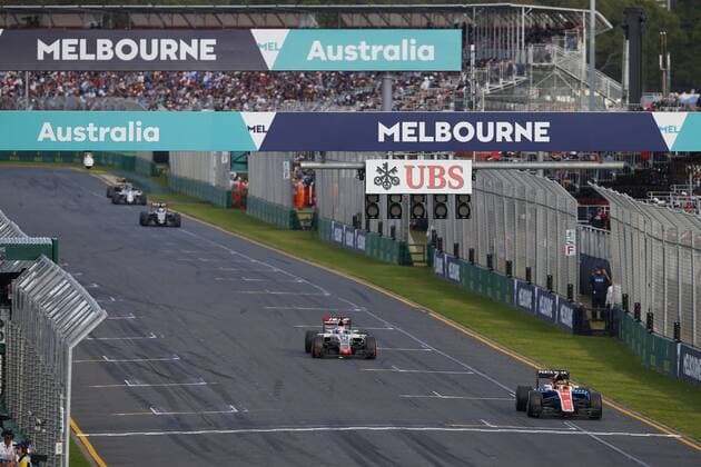 Motorsports: FIA Formula One World Championship WM Weltmeisterschaft 2016, Grand Prix of Australia, 94 Pascal Wehrlein (GER, Manor Racing F1 Team), 8 Romain Grosjean (FRA, Haas F1 Team), xHOCHxZWEIx