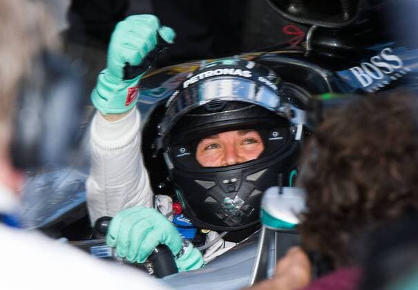 (160320) -- MELBOURNE, March 20, 2016 -- Mercedes AMG Petronas Formula One driver Nico Rosberg of Germany celebrates after winning the Australian Formula One Grand Prix at the Albert Park in Melbourne, Australia, March 20, 2016. ) (SP)AUSTRALIA-MELBOURNE-F1-WINNER BaixXue 