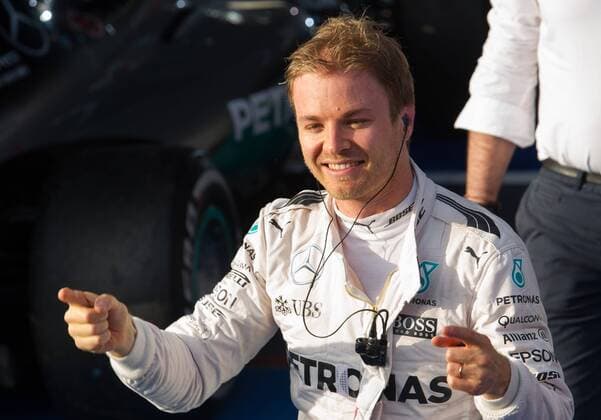 (160320) -- MELBOURNE, March 20, 2016 -- Mercedes AMG Petronas Formula One driver Nico Rosberg of Germany celebrates after winning the Australian Formula One Grand Prix at the Albert Park in Melbourne, Australia, March 20, 2016. ) (SP)AUSTRALIA-MELBOURNE-F1-WINNER BaixXue 