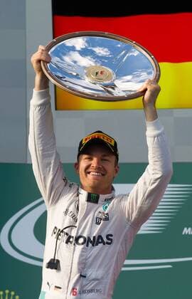 (160320) -- MELBOURNE, March 20, 2016 -- Mercedes AMG Petronas Formula One driver Nico Rosberg of Germany celebrates after winning the Australian Formula One Grand Prix at the Albert Park in Melbourne, Australia, March 20, 2016. ) (SP)AUSTRALIA-MELBOURNE-F1-NICO ROSBERG-WINNER BaixXue 