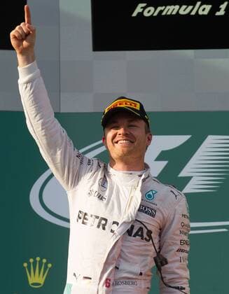 (160320) -- MELBOURNE, March 20, 2016 -- Mercedes AMG Petronas Formula One driver Nico Rosberg of Germany celebrates after winning the Australian Formula One Grand Prix at the Albert Park in Melbourne, Australia, March 20, 2016. ) (SP)AUSTRALIA-MELBOURNE-F1-NICO ROSBERG-WINNER BaixXue 