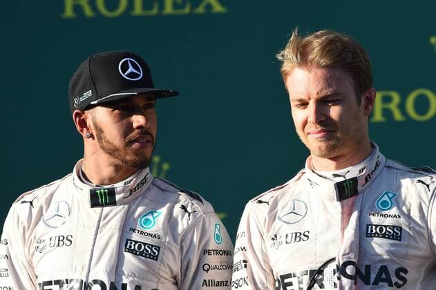 Lewis Hamilton; Nico Rosberg; Mercedes Grand Prix, formula 1 GP, Australien in Melbourne, 20.03.2016 Photo:mspb Jerry Andre Lewis Hamilton; Nico Rosberg; formula 1 GP, Australien