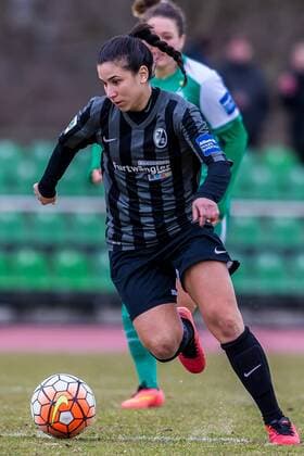 Hasret Kayikci (SC Freiburg, 11) Freisteller, Einzelbild, Aktion, Action, Fussball, Allianz Frauen-Bundesliga, SV Werder Bremen - SC Freiburg, xdgx