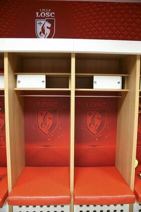 Umkleidekabine - Stadionansichten, Stade Pierre Mauroy, Heimstätte Lille OSC - Frankreich, Ligue 1 - 19 03 2016 GwendolineLeGoff Panoramic 