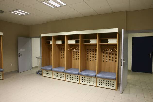 Gästekabine - Stadionansichten, Stade Pierre Mauroy, Heimstätte Lille OSC - Frankreich, Ligue 1 - 19 03 2016 GwendolineLeGoff Panoramic 