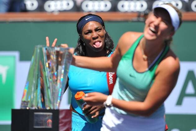 Victoria Azarenka (Bel) def Serena Williams (USA) TENNIS : Indian Wells 2016 - 20 03 2016 TennisMagazine Panoramic 