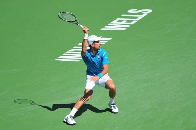 Novak Djokovic (Ser) def Milos Raonic (Can) TENNIS : Indian Wells 2016 - 20 03 2016 TennisMagazine Panoramic 