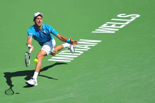 Novak Djokovic (Ser) def Milos Raonic (Can) TENNIS : Indian Wells 2016 - 20 03 2016 TennisMagazine Panoramic 
