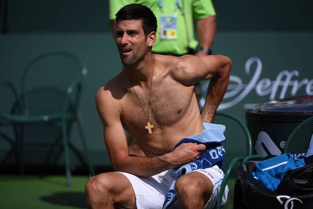 March 20, 2016: Novak Djokovic in action as he beats Milos Raonic of Canada in the ATP Tennis Herren Singles Final during the 2016 BNP Parisbas Open at Indian Wells Tennis Garden in Indian Wells, California TENNIS 2016: BNP Paribas Open MAR 20 - ZUMAcg3_