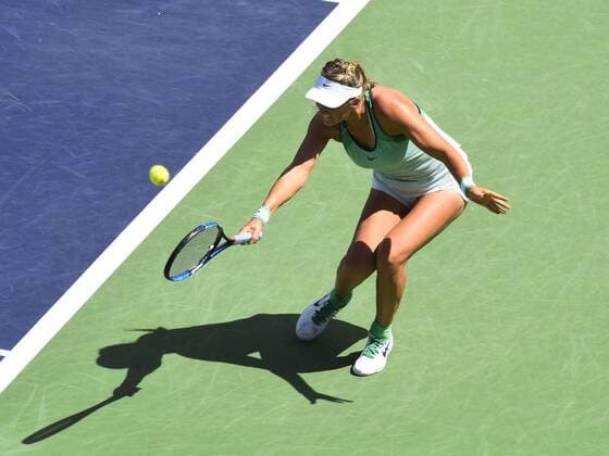 20 March 2016: Victoria Azarenka (BLR) in action during the women s singles final at the BNP Paribas Open played at the Indian Wells Tennis Garden, Indian Wells, CA (Photo by Cynthia Lum Icon Sportswire) TENNIS: MAR 20 BNP Paribas Open Icon250032016046 EDITORIAL USE ONLY