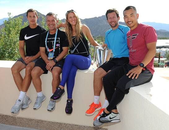 20 Mar. 2016: Victoria Azarenka (BLR) has some fun with her team while posing for pictures after Azarenka defeated Serena Williams (USA) 6-4, 6-4 to become the 2016 BNP Paribas Open Champion in a tournament played at the Indian Wells Tennis Garden in Indian Wells, CA. (Photo By John Cordes Icon Sportswire) TENNIS: MAR 20 BNP Paribas Open Icon506160320025 EDITORIAL USE ONLY