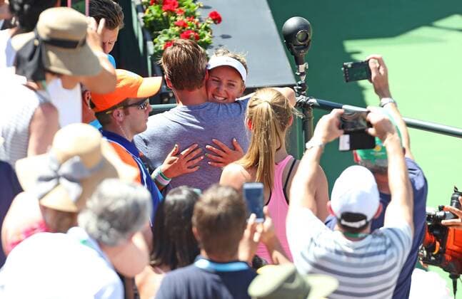 March 20, 2016: Victoria Azarenka of Belarus celebrates with her team after defeating Serena Williams during the women s final of the 2016 BNP Paribas Open at Indian Wells Tennis Garden in Indian Wells, California. TENNIS 2016: BNP Paribas Open MAR 20 - ZUMAcb8_