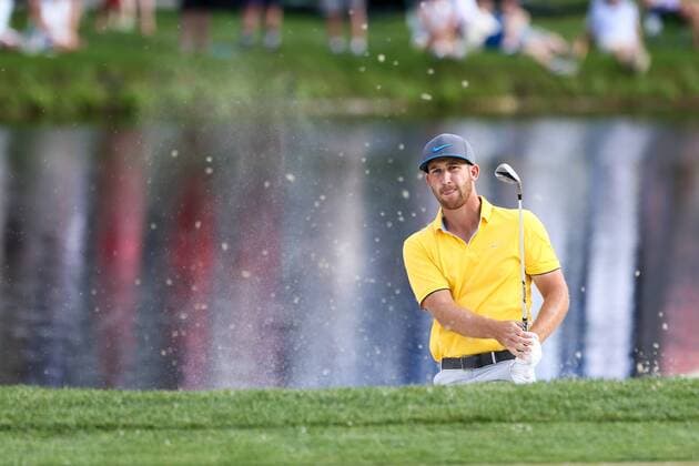 March 20, 2016 - Orlando, Florida, United States - Kevin Chappell hits out of greenside bunker on the 17th green during the final round at the Arnold Palmer Invitational presented by MasterCard at Bay Hill Club & Lodge. PGA Golf Herren 2016 - Arnold Palmer Invitational - Final Round - ZUMAw109