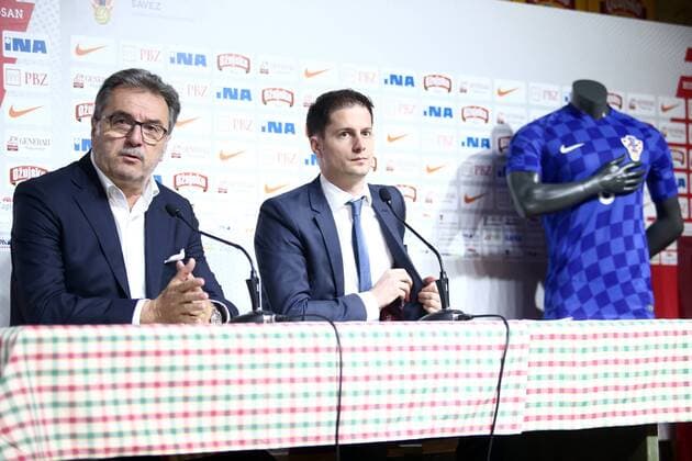Ante Cacic press conference PK Pressekonferenz 21.03.2016., Zagreb - Press Conference of the coach of Croatian national football team Ante Cacic where they presented a new football jerseys.  SanjinxStrukic PIXSELL