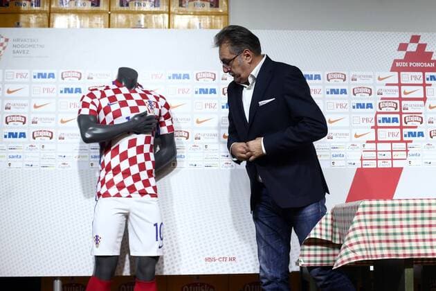 Ante Cacic press conference PK Pressekonferenz 21.03.2016., Zagreb - Press Conference of the coach of Croatian national football team Ante Cacic where they presented a new football jerseys.  SanjinxStrukic PIXSELL