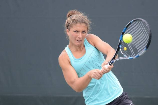 March 21, 2016 - Miami, Florida, United States - SARA ERRANI practices in preparation for the Miami Open in Miami Florida Tennis 2016 - Miami Open - Day 1 - ZUMAl132