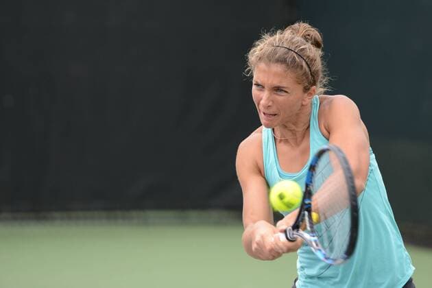 March 21, 2016 - Miami, Florida, United States - SARA ERRANI practices in preparation for the Miami Open in Miami Florida Tennis 2016 - Miami Open - Day 1 - ZUMAl132