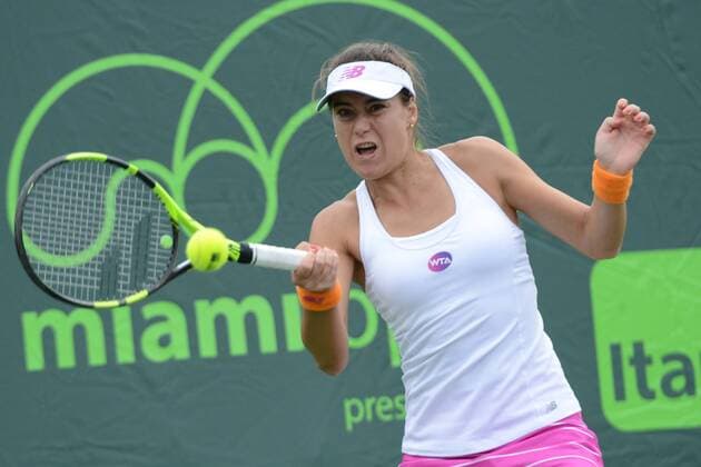 March 21, 2016 - Miami, Florida, United States - SORANA CIRSTEA in action in her match vs. K. Nara at the Miami Open Tennis 2016 - Miami Open - Day 1 - ZUMAl132