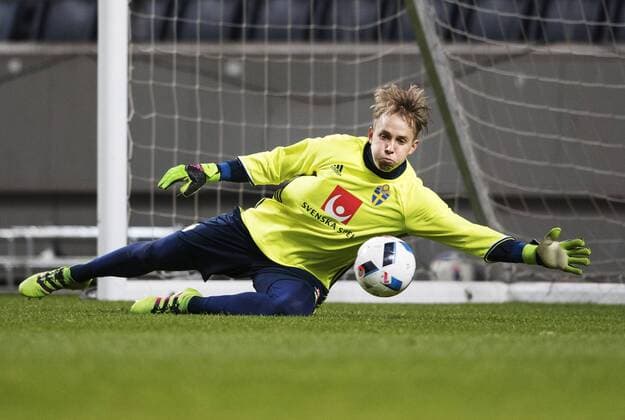 160322 Patrik Carlgren - Training Nationalteam Schweden, 22 März 2016 in Stockholm.  Copyright: JOELxMARKLUND BB160322JM004
