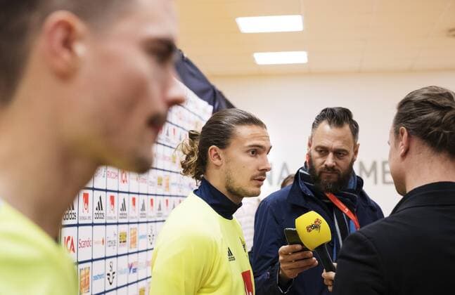 160322 Mikael Lustig och Erik Johansson - Training Nationalteam Schweden, 22 März 2016 in Stockholm.  Copyright: JOELxMARKLUND BB160322JM023