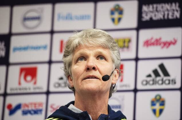 160322 Frauenfußball Schweden, Nationaltrainerin Pia Sundhage - Kadernominierung.  Copyright: JOELxMARKLUND BB160322JM033