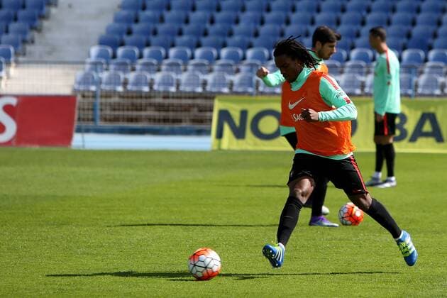 Fußball, Training Nationalteam Portugal March 22, 2016 - Lisbon, Portugal - Portugal s soccer midfielder Renato Sanches during a practice session at the Restelo stadium in Lisbon, Portugal on March 22, 2016, ahead of the friendly matches against Bulgaria on March 25 and with Belgium on March 29 in preparation for the Euro 2016 in France. Portugal s Soccer Team practice in Lisbon Portugal - ZUMAf123
