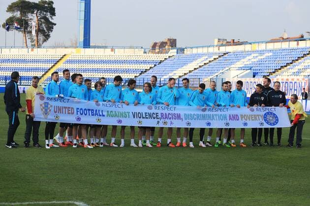 Training session of Croatia Football team ahead of their friendly match against Israel 22.03.2016., Osijek, Croatia - Croatian national football team held a training session on stadium Gradski vrt (City Garden). Croatia will play a friendly match against Israel in Osijek on 23 March 2016.  DavorxJavorovic PIXSELL