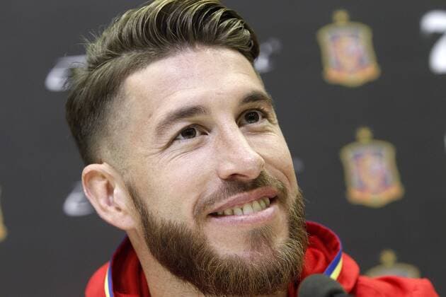 Sergio Ramos during comercial event during Spanish national football team stage. March 22,2016.  (2016032229)