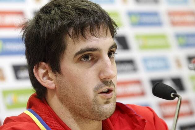 Mikel San Jose in press conference PK Pressekonferenz during Spanish national football team stage. March 22,2016.  (2016032212)