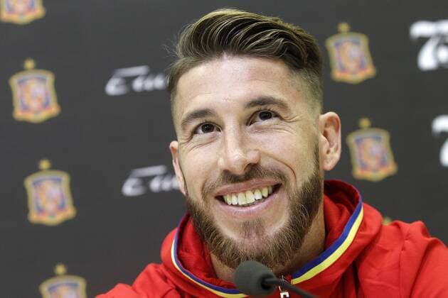 Sergio Ramos during comercial event during Spanish national football team stage. March 22,2016.  (2016032239)