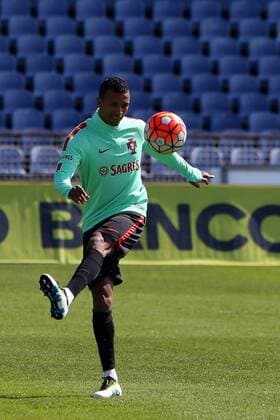 March 22, 2016 - Lisbon, Portugal - Portugal s soccer forward Nani during a practice session at the Restelo stadium in Lisbon, Portugal on March 22, 2016, ahead of the friendly matches against Bulgaria on March 25 and with Belgium on March 29 in preparation for the Euro 2016 in France. Portugal s Soccer Team training  - ZUMAn230