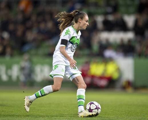 Tessa WULLAERT (VfL) Fussball Frauen international: UEFA Championsleague Saison 2015 2016, Viertelfinale Hinspiel: VfL Wolfsburg - ACF Brescia Femminile im AOK Stadion in Wolfsburg, Deutschland am 23.03.2016,
