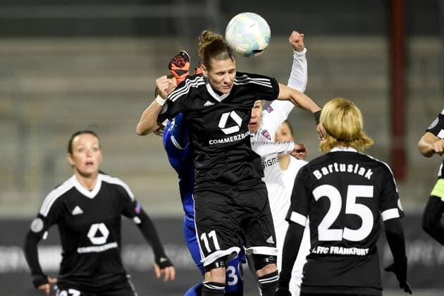 160323 Simone Laudehr , Katrin Schmidt FC Rosengard vs 1. FFC Frankfurt  Copyright: PETTERxARVIDSON BB160323PA006
