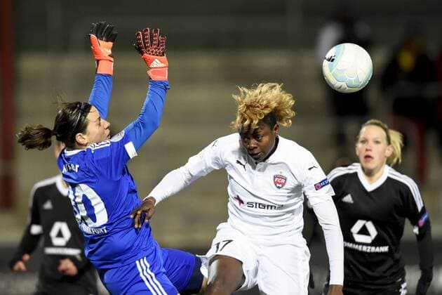 160323 Gaelle Enganamouit , Anne-Kathrine Kremer FC Rosengard vs 1. FFC Frankfurt  Copyright: PETTERxARVIDSON BB160323PA008