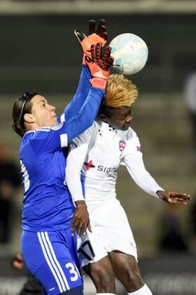 160323 Gaelle Enganamouit , Anne-Kathrine Kremer FC Rosengard vs 1. FFC Frankfurt  Copyright: PETTERxARVIDSON BB160323PA009