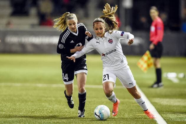 Bilder des Tages SPORT 160323 Jackie Groenen , Sofie Junge Pedersen FC Rosengard vs 1. FFC Frankfurt in Malmö  Copyright: PETTERxARVIDSON BB160323PA015