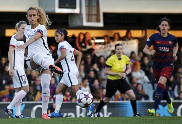 BARCELONA -march 23- SPAIN: Kheira Hamraoui during the match between FC Barcelona Barca and PSG, corresponding to the first leg of the 1 4 final of the UEFA women s Champions League, played at the Miniestadi, on march 23, 2016. Photo: Joan Valls Urbanandsport Cordon Press  xJoanxValls Urbanandsportx xFC-BARCELONA-PSG-UEFA-WOMENS-CHAMPIONS-LEAGUEx