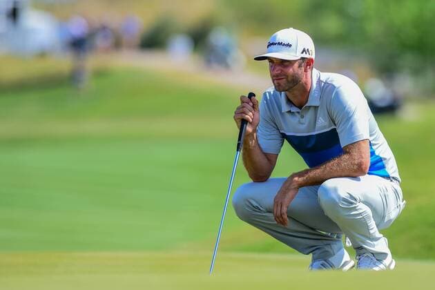 World Golf Championship in Austin 23 MAR 2016: Dustin Johnson lines up a putt on 15 during the World Golf Championships - Dell Match Play Round 1 at the Austin Country Club Austin, Texas. (Photo by Ken Murray Icon Sportswire) GOLF: MAR 23 PGA Golf Herren - World Golf Championships-Dell Match Play - Round 1 Icon1603231051 EDITORIAL USE ONLY