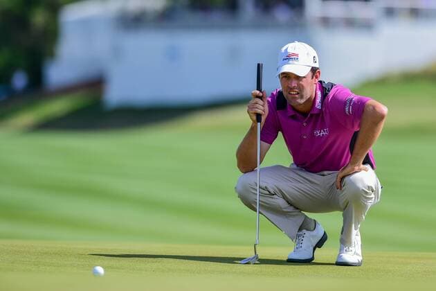 World Golf Championship in Austin 23 MAR 2016: Robert Streb lines up a putt on number 15 during the World Golf Championships - Dell Match Play Round 1 at the Austin Country Club Austin, Texas. (Photo by Ken Murray Icon Sportswire) GOLF: MAR 23 PGA Golf Herren - World Golf Championships-Dell Match Play - Round 1 Icon1603231052 EDITORIAL USE ONLY