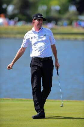 World Golf Championship in Austin 23 MAR 2016: Jimmy Walker reacts to missing a putt on number 13 during the World Golf Championships - Dell Match Play Round 1 at the Austin Country Club Austin, Texas. (Photo by Ken Murray Icon Sportswire) GOLF: MAR 23 PGA Golf Herren - World Golf Championships-Dell Match Play - Round 1 Icon1603231049 EDITORIAL USE ONLY