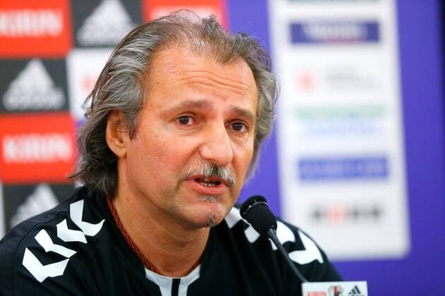 Fußball, WM-Quali, PK Nationalteam Afghanistan Peter Segrt (AFG), MARCH 23, 2016 - Football Soccer : Afghanistan press conference PK Pressekonferenz ahead of the FIFA World Cup WM Weltmeisterschaft Fussball Russia 2018 Asian Qualifier Second Round match agansit Japan at Saitama Stadium 2002 in Saitama, Japan. Noxthirdxpartyxsales  (ipha019926)