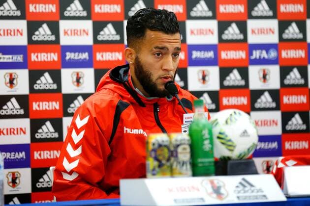 Fußball, WM-Quali, PK Nationalteam Afghanistan Faysal Shayesteh (AFG), MARCH 23, 2016 - Football Soccer : Afghanistan press conference PK Pressekonferenz ahead of the FIFA World Cup WM Weltmeisterschaft Fussball Russia 2018 Asian Qualifier Second Round match agansit Japan at Saitama Stadium 2002 in Saitama, Japan. Noxthirdxpartyxsales  (ipha019927)